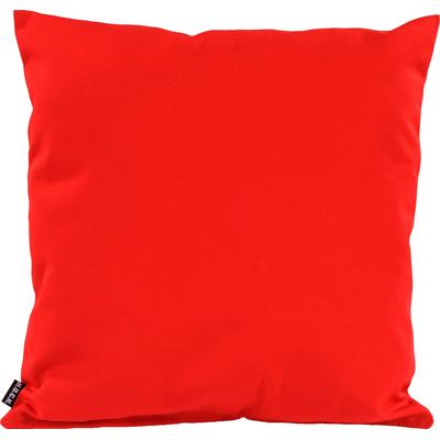 Dekokissen H.O.C.K. "Classic Uni", rot (rot, unifarben), B:60cm H:10cm L:60cm, Polyacryl, Dekokissen_Sitzkissen_Kissenhüllen, Outdoor geeignet, Kissenhülle mit Füllung, 1 Stück Image