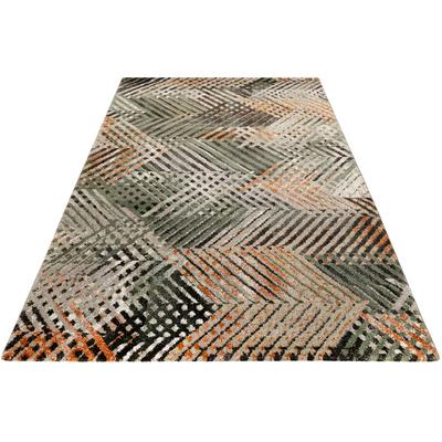 Teppich ESPRIT "Vario, ESP-40121", grün, B:120cm H:13mm L:170cm, Polypropylen (PP), Teppiche, Kurzflor, Geometrisches Design, Wohnzimmer, Schlafzimmer Image
