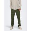 Cargohose ONLY & SONS "OS ONSDEAN LIFE TAP CARGO", Herren, Gr. 32, Länge 34, grün (olivenight), Web, Obermaterial: 98% Baumwolle, 2% Elasthan, unifarben, modisch, Hosen