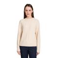 Strickpullover BETTY BARCLAY "Betty Barclay Damen Grobstrick-Pullover mit Struktur", Damen, Gr. 38, beige (light beige melange), Strick, Obermaterial: 52% Viskose, 28% Polyester, 20% Polyamid., casual, lässig geschnitten normal, Rundhals, Langarm,...