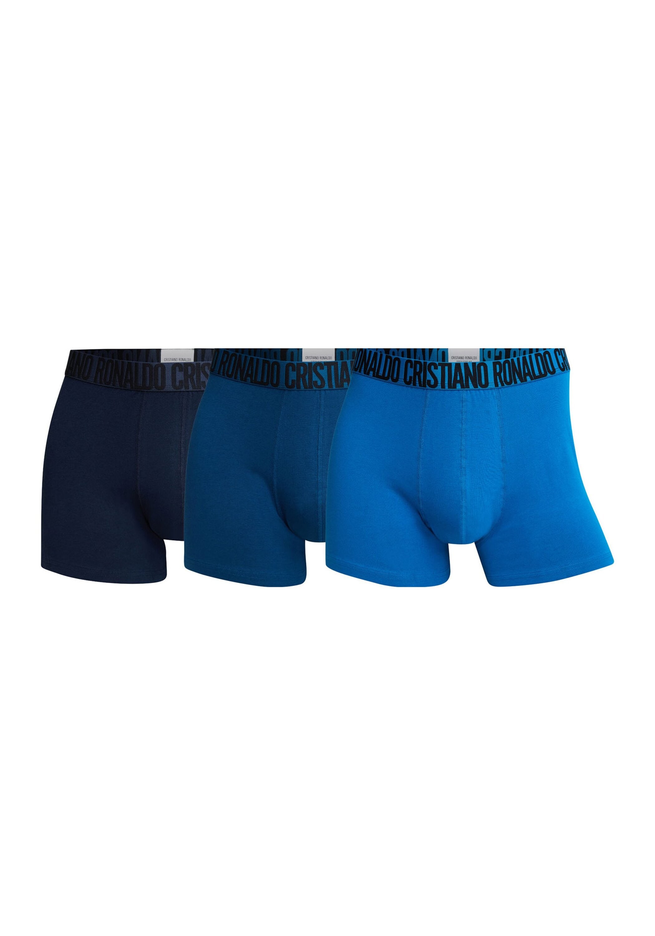 Boxershorts CR7 "Boxershort 3er Pack", Herren, Gr. XXL, blau, Obermaterial: 95% Baumwolle CO. 5% Elasthan EL., Unterhosen Image