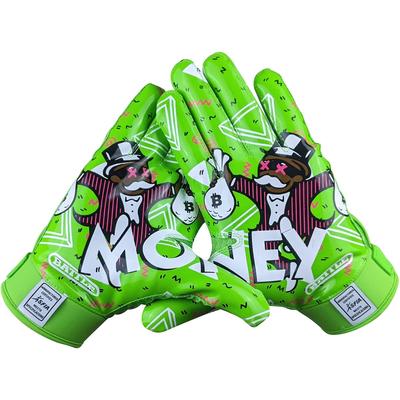 Battle Sports Youth Money Man 2.0 Football Gloves - Neon Green