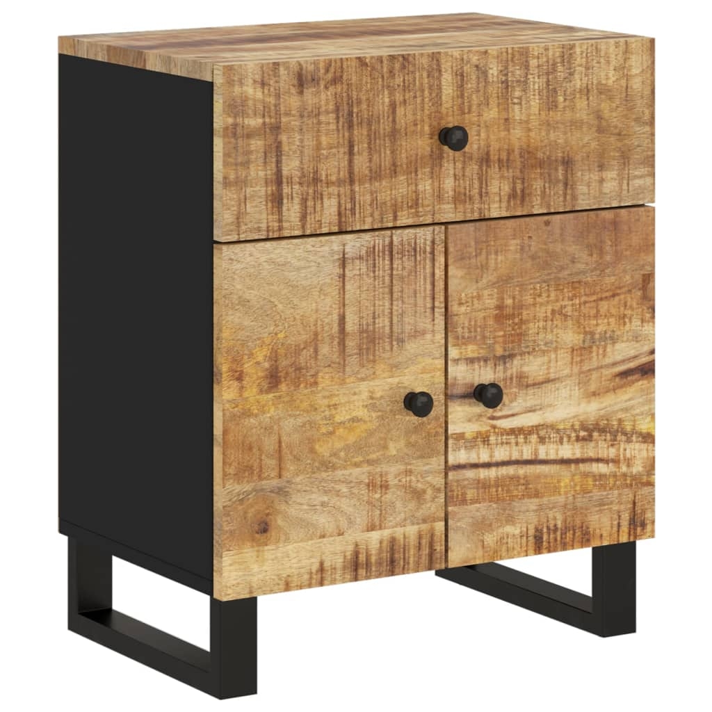 vidaXL Nachttisch 50x33x60 cm Massivholz Mango & Holzwerkstoff Image