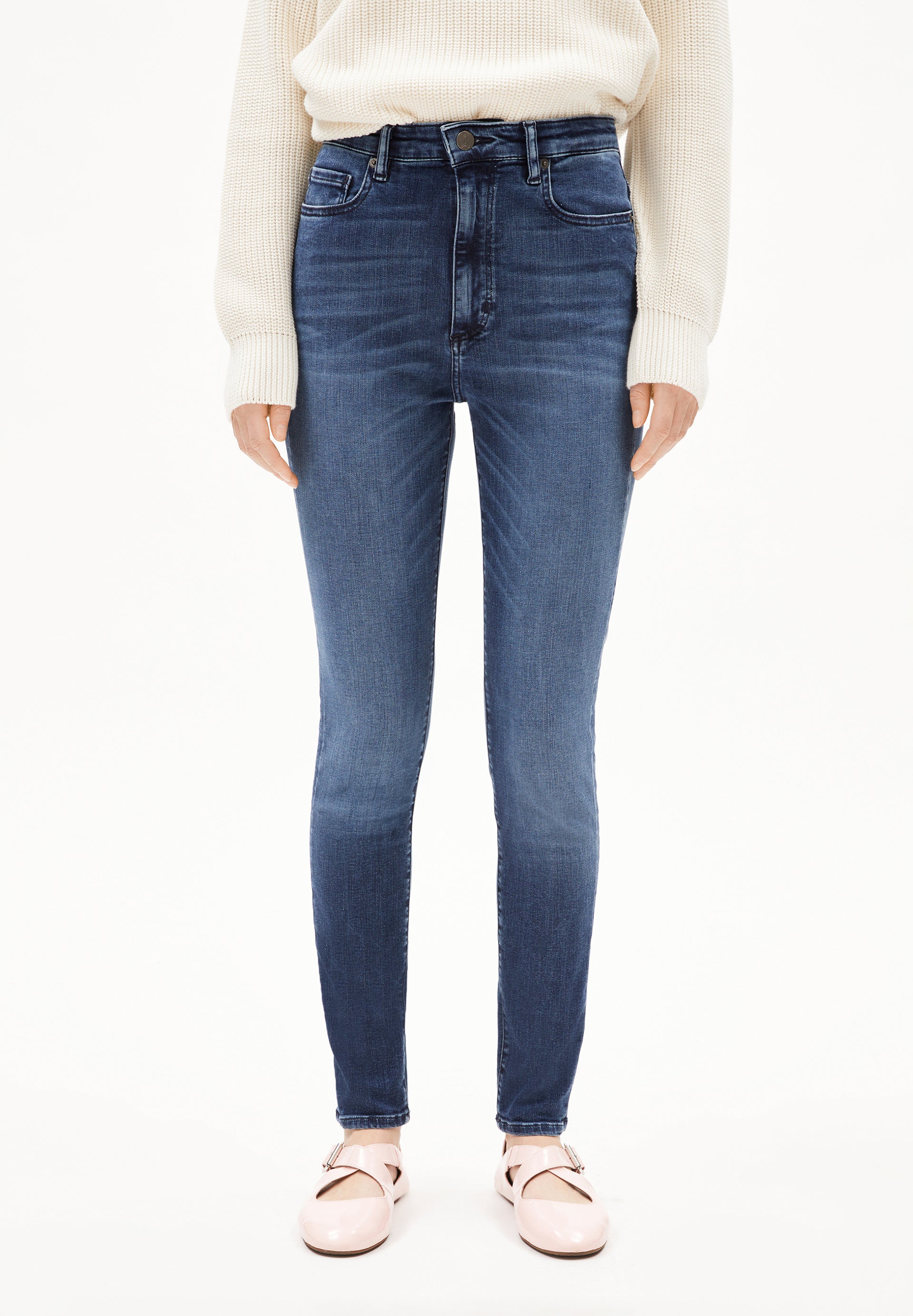 INGAA | Skinny Jeans High Waist Bio-Baumwoll Mix X-Stretch - blau (34-28) Image