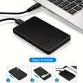 Custodia per disco rigido USB tipo C SATA Custodia per disco rigido da 2,5 pollici USB 3.0 3.1 Scatola per disco rigido esterno SSD per laptop Plug Play