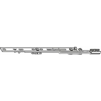Roto - nt/nx Mittelverschluss mehrteilig ohne Zapfen L=400 mm silber kuppelbar Image