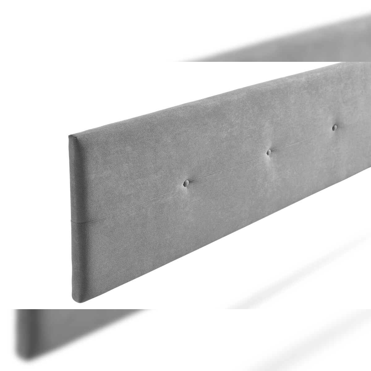 Gepolstertes Kopfteil NAPOLI Aqualine 90x50x5 cm - Hellgrau - Moonia Image
