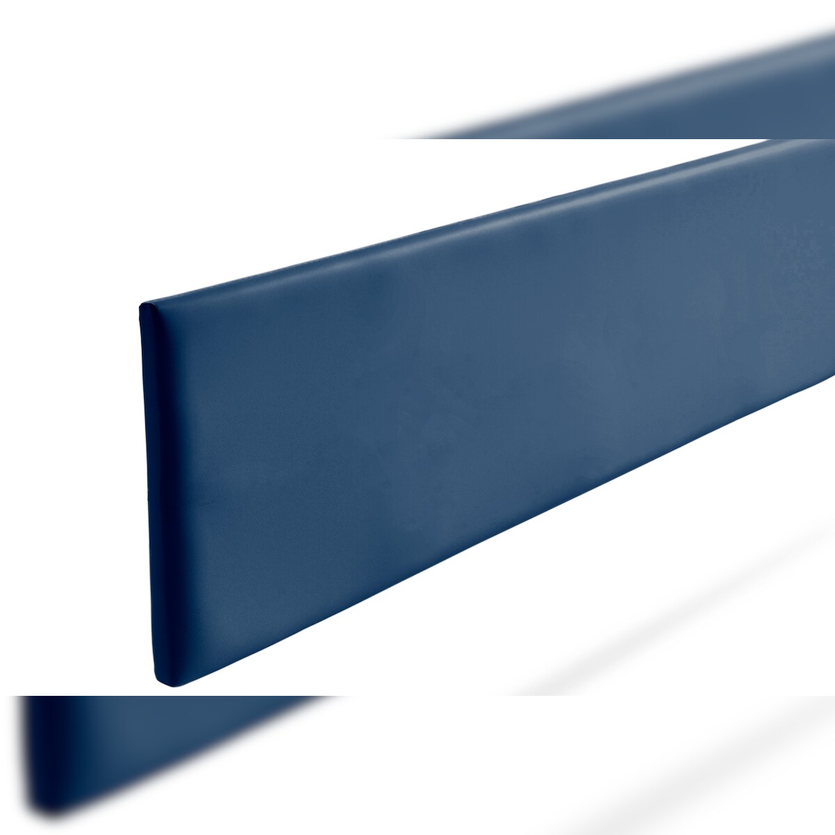 Gepolstertes Kopfteil NOVA Kunstleder 160x50x5 cm - Dunkelblau - Moonia Image