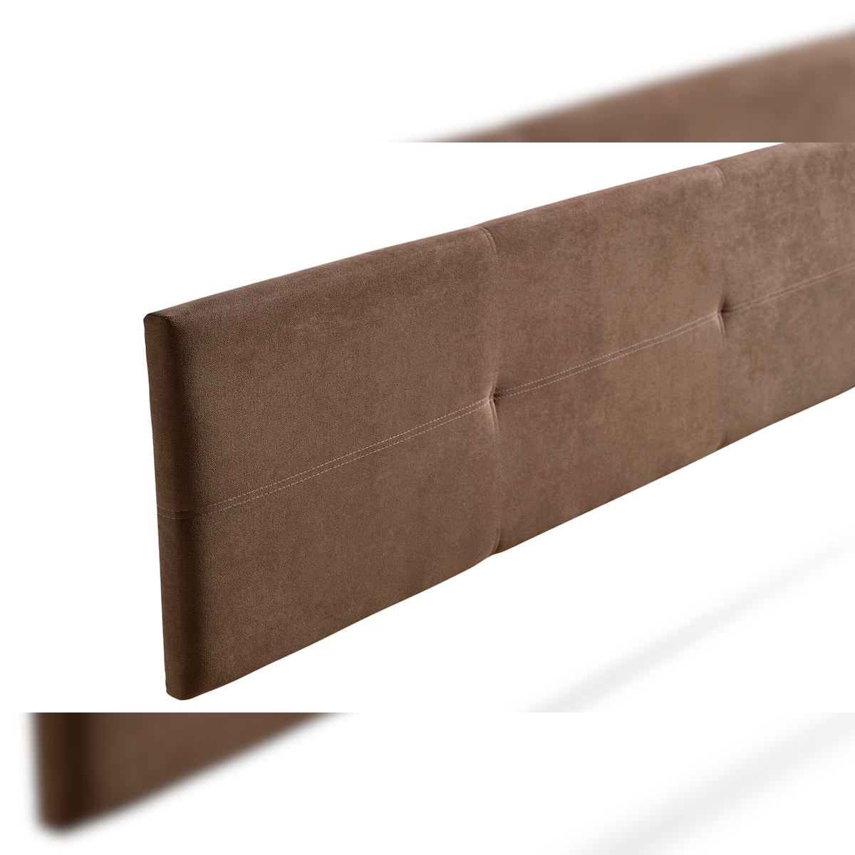 Gepolstertes Kopfteil ALMA Aqualine 160x50x5 cm - Schokolade - Moonia Image