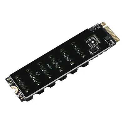 M2 M-EKY PCIE3.0 To SATA6G Expansion Card 6 Port PC Computer Expansion 16000 MB/s Transmission Speed