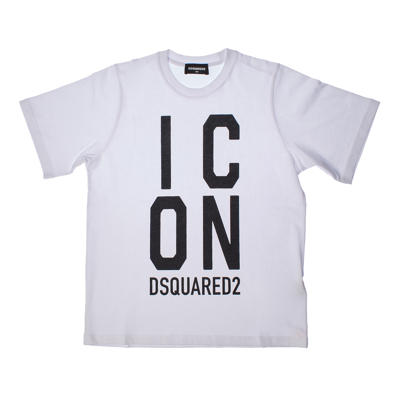 Dsquared2 Boys Slouch Fit Icon Short Sleeve T-shirt DQ2036D0-0MVDQ Boy - White - Size 4Y | Dsquared2 Sale | Discount Designer Brands