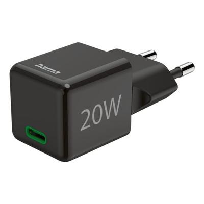 Hama Schnellladegerät »Super-Mini-Charger« 20 W schwarz, 2.75x2.75x2.9 cm Image