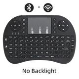 Mini Wireless Keyboard Rechargeable Bluetooth Keyboad Touchpad Air Mouse RGB Backlit Keyboard Remote Control for Android TV Box (No Backlight)