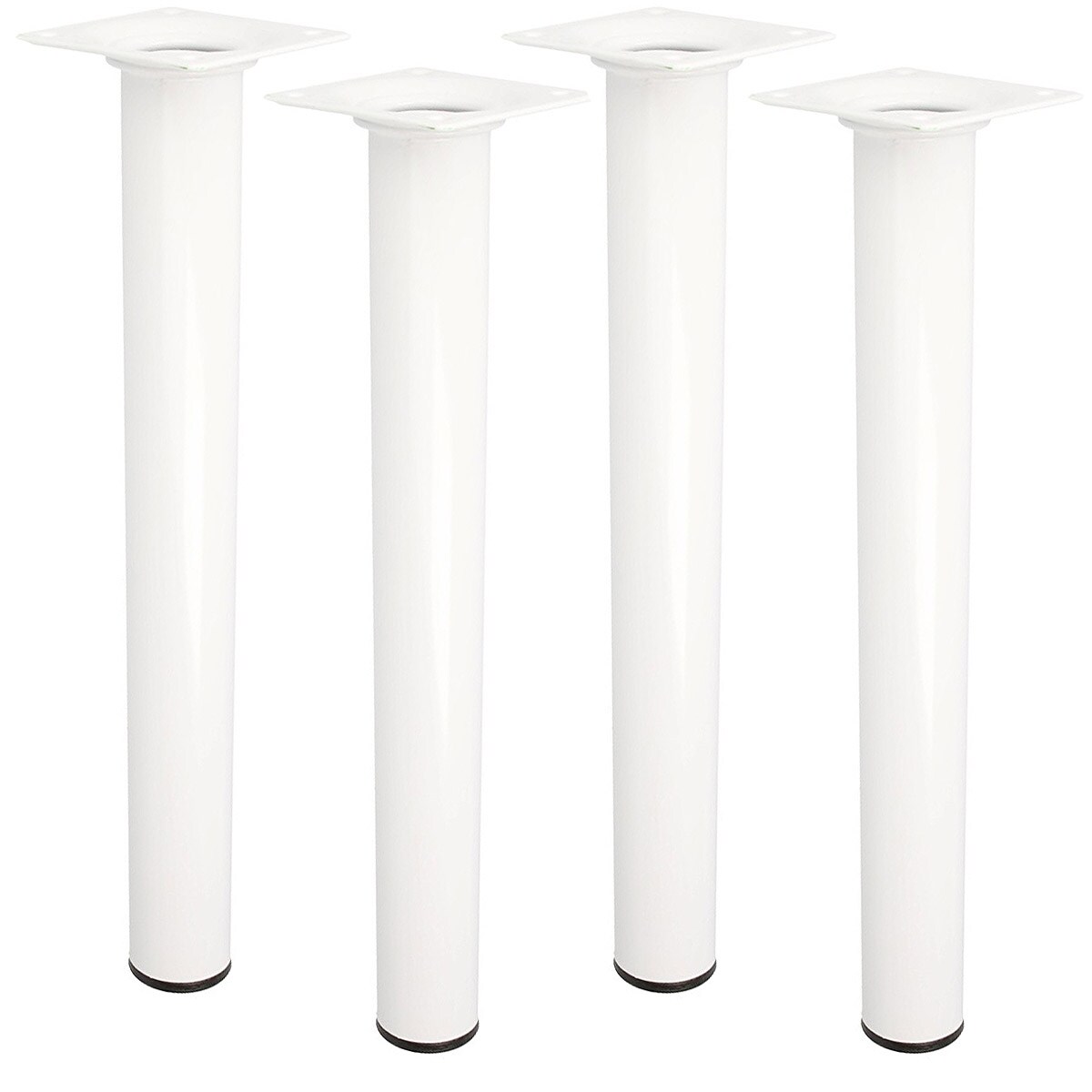 MS Beschläge 350mm Möbelfüße 4er Set runde Möbelbeine Tischfüße M10 Gewindegang Image