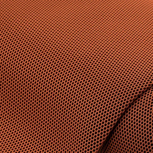 Tissu d'ameublement aspect filet 3D ""mesh"", orange