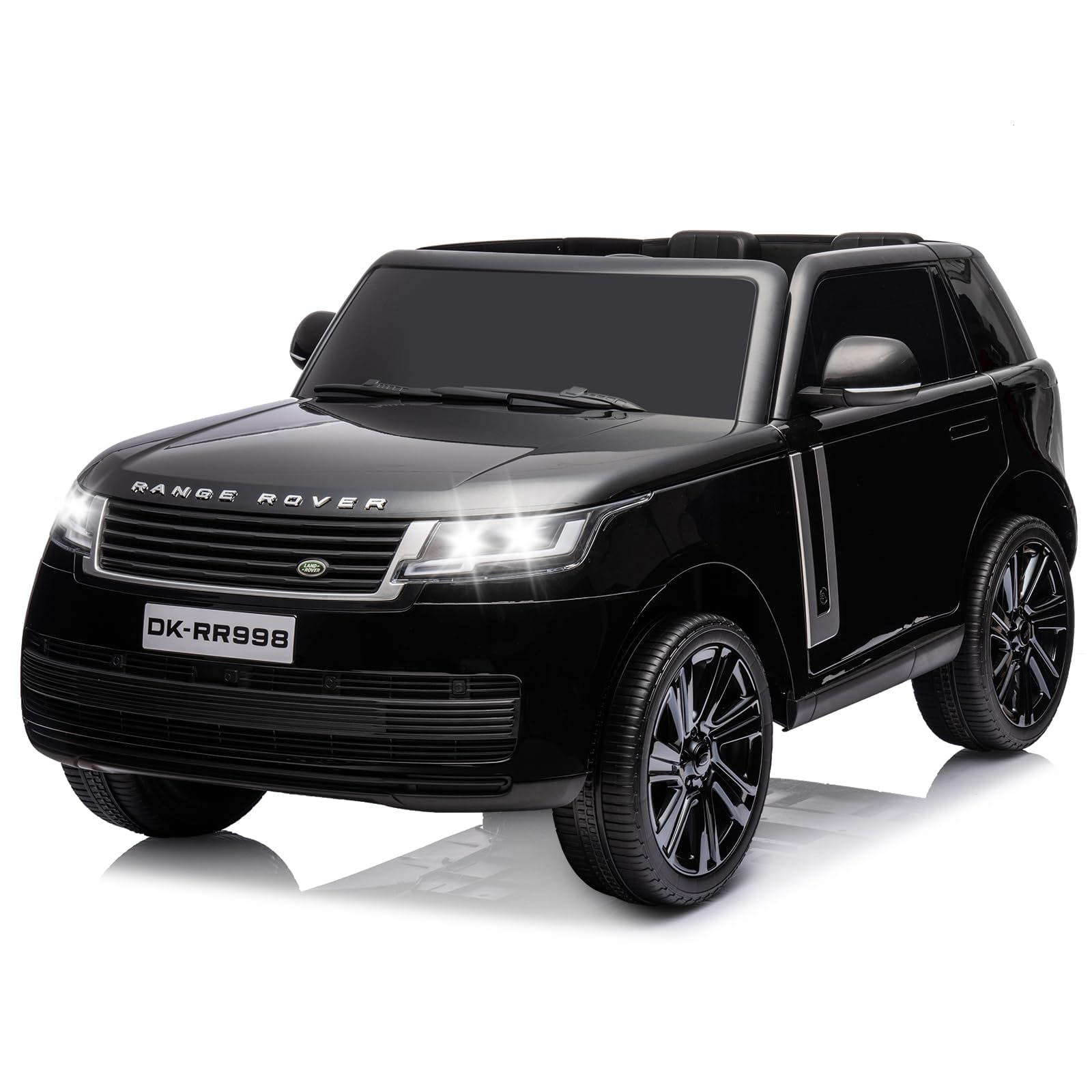 24V Licensed Land Rover Ride On Car, Kids Electric Car with 2-Seater, Parent Remote Control - 52x32x24in