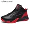 Scarpe da basket alte in pelle da uomo Scarpe da ginnastica da basket antiscivolo Scarpe sportive
