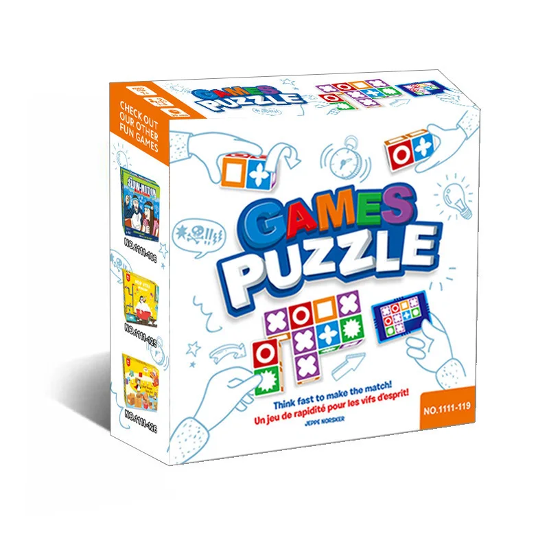 Gioco da tavolo per pensiero logico spaziale per bambini Puzzle coordinato Giochi di memoria per feste per bambini Giocattoli educativi per l'apprendimento interattivo