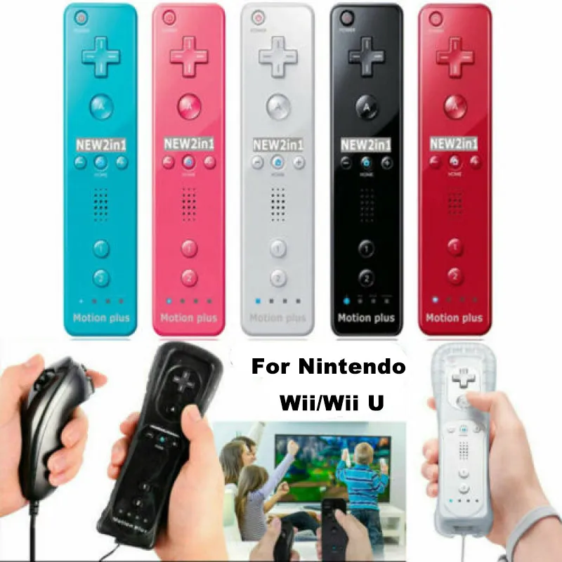 Nuovo controller per telecomando Wii Gamepad Motion Plus integrato Controllo per Nintendo Wii/Wii U Console Game pad wireless