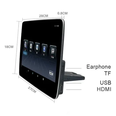 2025 neuesten ui style tv rücksitz bildschirm für mercedes benz v260 w447 wifi auto kopfstützen monitor android hdmi bluetooth mirror link