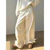 Off White Jeans Frauen Y2K Hip Hop Vintage Hohe Taille Jeans Gerade Streetwear Casual Lose Große Größe Breite Bein Denim Hosen
