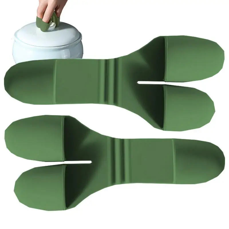 Gants de cuisine pour four, Mini mitaines à pincer en Silicone, mitaines de four de cuisine, protection des doigts résistante à la chaleur, support de Pot, petite cuisine
