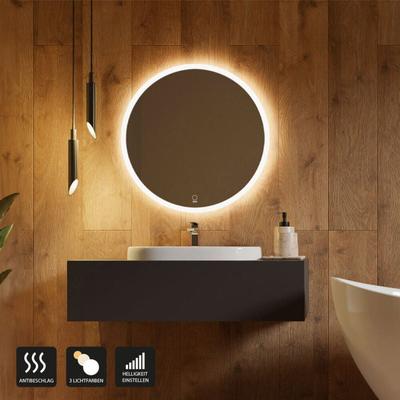 LED-Spiegel Rund emmi Größe: 60 cm LED-Spiegel Spiegel Schminkspiegel Badezimmerspiegel - Home Image
