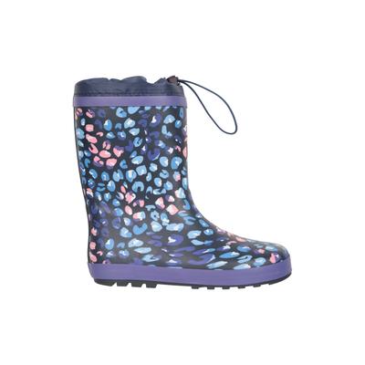 Mountain Warehouse - Kinder Gummistiefel, Leo-Muster (Violett) Image