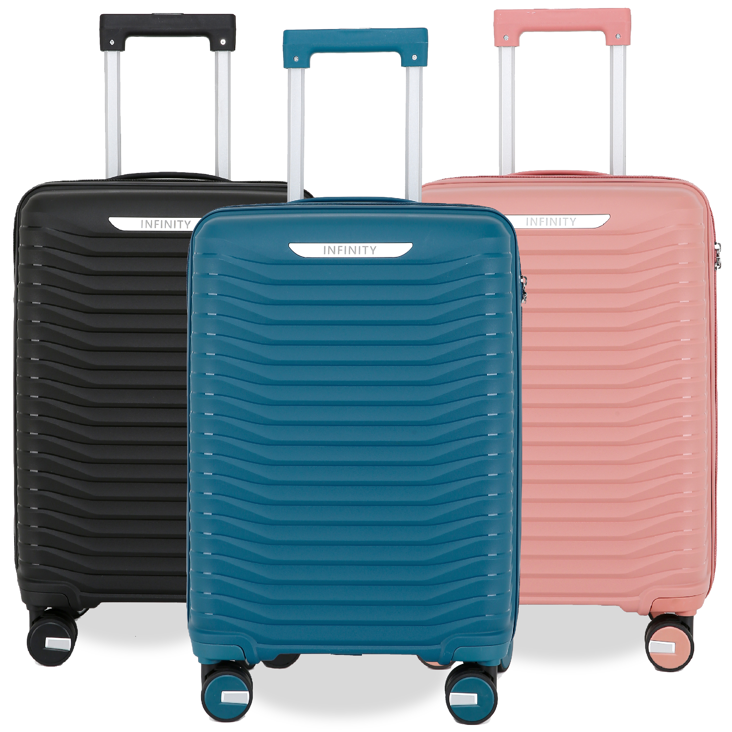 Robuster Hartschalen-Kabinenkoffer, 36 x 24 x 55 cm, TSA-Gepäck, geeignet für Easyjet, Ryanair, Wizzair Image