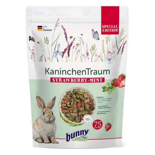 Sparpaket: 3x1,5kg bunny KaninchenTraum Special Edition Strawberry-Mint Kaninchenfutter