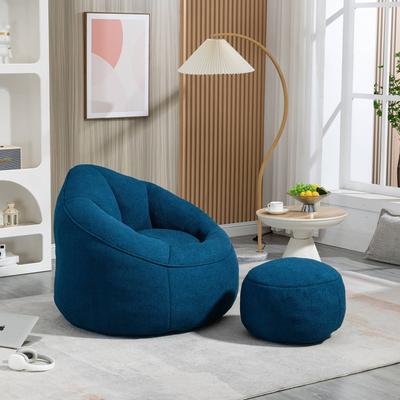 Bean Bag Chair with Ottoman for Gaming & Relaxing