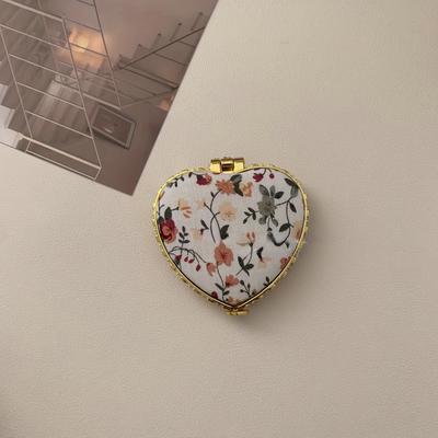 TEMU Small Portable Cute Foldable Double-sided Small Mirror For Women Mini Makeup Mirror Small Flip Cover Portable Image