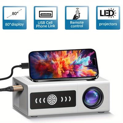 TEMU Projector, Eu , Projector, - In , Hd / Usb/ Av/ Sd- , Tv, And