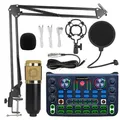 Likheung Scheda audio Versione inglese Schede audio professionali Mixer audio per trasmissione karaoke KTV Canto Mixer audio dal vivo HD X