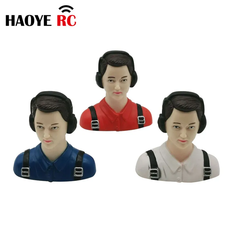 Haoye 1 pc Zivil piloten im Maßstab 1/6 Figuren Spielzeug modell für RC Flugzeug zubehör Hobby farbe weiß rot blau