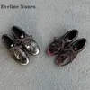 Kreuz gebunden Farbverlauf Pumps runde Zehen seltsamen Stil Patchwork Nähen süße coole Stil Mary Jane Retro Punk Freizeit schuhe neu