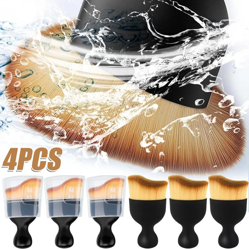 Auto Innen Reinigung Pinsel Tastatur Klimaanlage Kamera Dicke Weiche Fell Sauber Pinsel mit Abdeckung Spalt Staub Detaillierung Werkzeuge Image