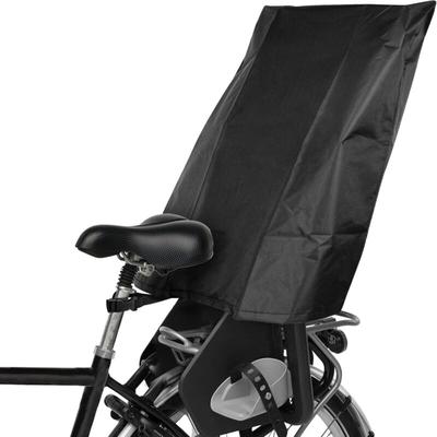 Regenverdeck für Fahrrad-Kindersitz - Regenschutz (passend für Römer, Hamax, Thule, etc.) - schwarz Image