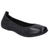 Ballerina JOSEF SEIBEL "Fenja 01", Damen, Gr. 39, schwarz (schwarz uni), Leder, klassisch, Schuhe, Flache Schuhe, Bequemschuh, Slipper zum Schlupfen