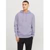 Kapuzensweatshirt JACK & JONES "JJESTAR JJ SWEAT HOOD NOOS", Herren, Gr. XXL, lila (languid lavender), angeraute Sweatware, Obermaterial: 70% Baumwolle, 30% Polyester, bedruckt, modisch, relaxed fit taillenbedeckt, Rundhals, Langarm Rippbündchen,...