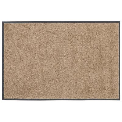 Fußmatte MY HOME "Lavea" Gr. 60, grau (taupe), B:60cm H:9mm L:90cm, Kunstfaser, Teppiche, Schmutzfangmatte, Uni-Farben, In- und Outdoor-Teppich, waschbar Image