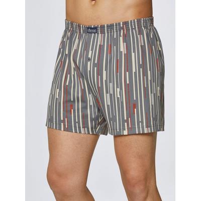 Boxershorts KINGS CLUB, Herren, Gr. 12, grau (grau, bedruckt), 100% Baumwolle, Unterhosen Image