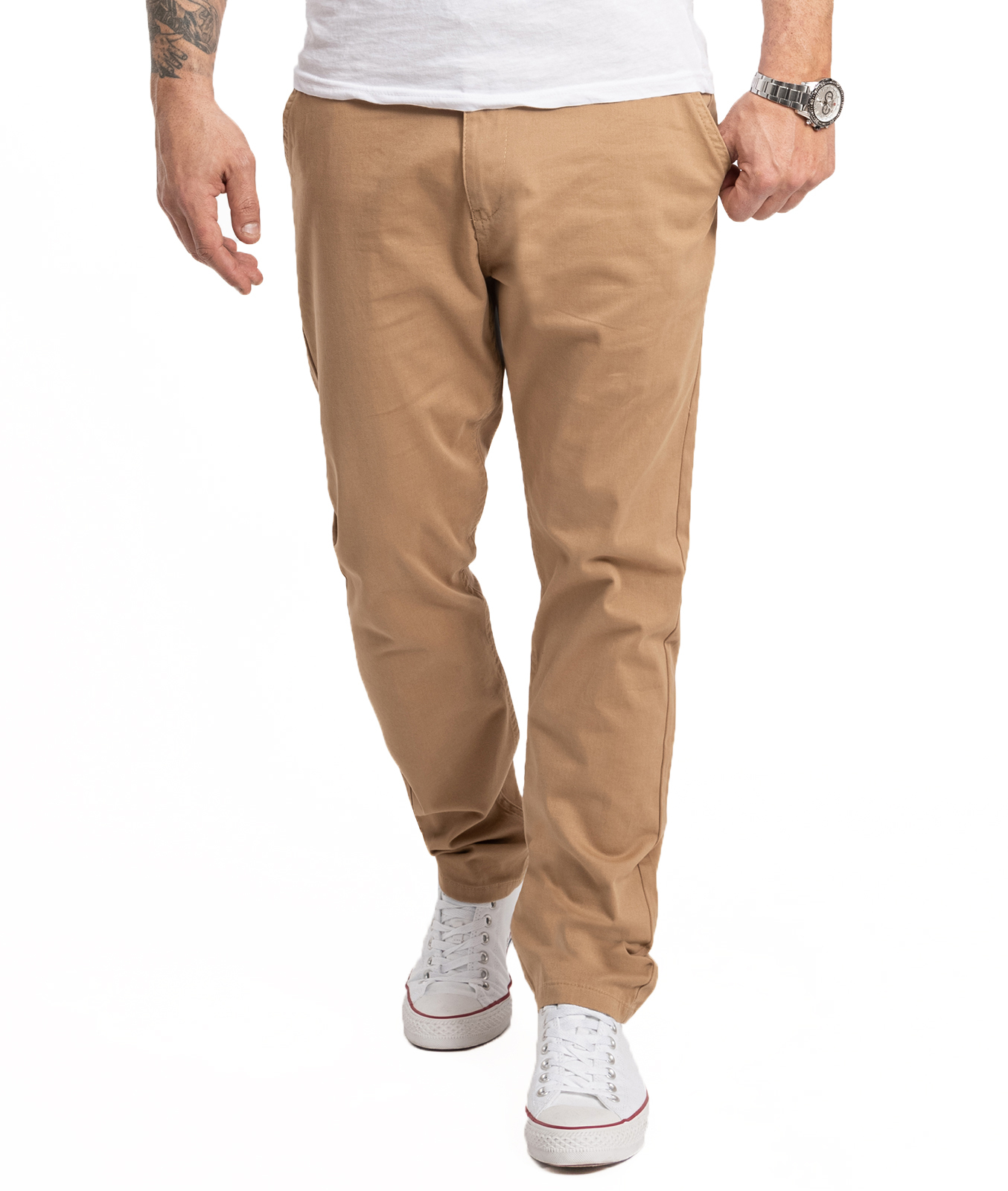 Indumentum Stoffhose Dunkelbeige Image
