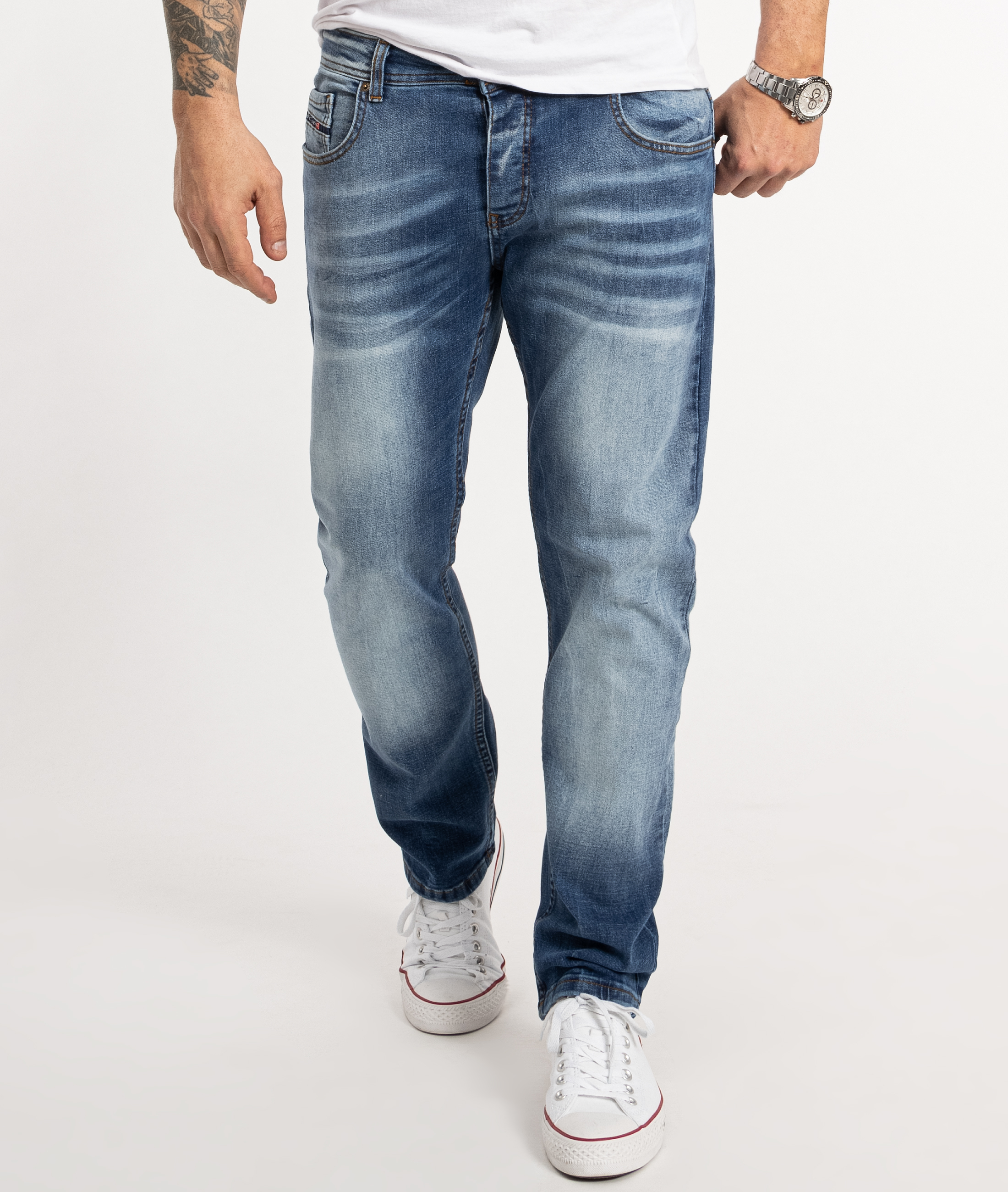 Rock Creek Jeans Straight Cut Blau Image