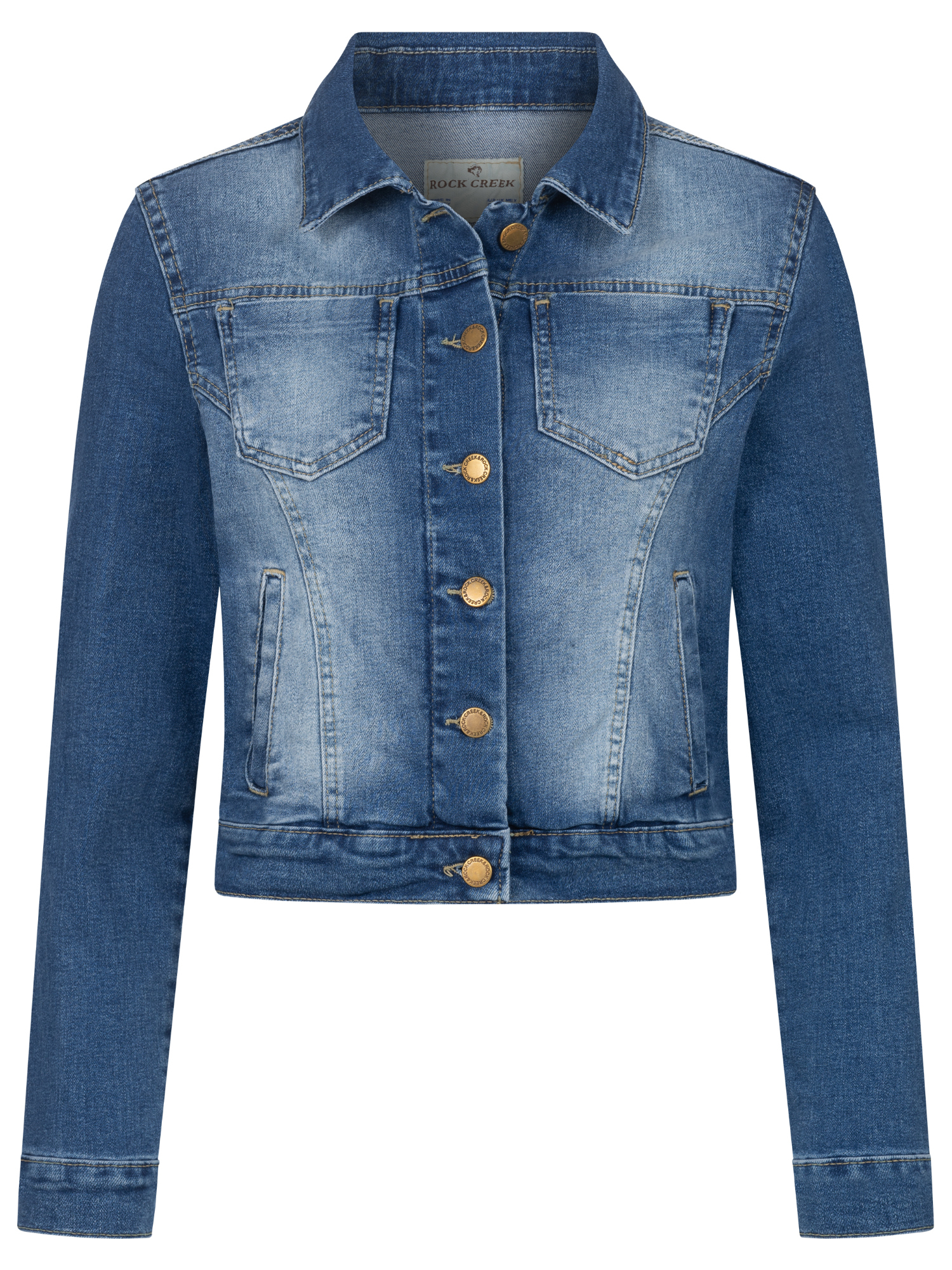 Rock Creek Jeansjacke Blau S