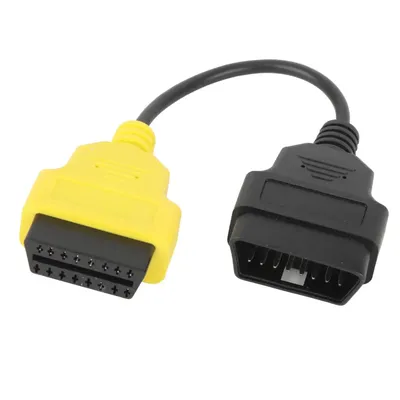 ECU scanner OBD2 diagnostic cable connector fault diagnosis instrument adapter replacement yellow