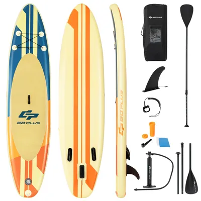 10' Inflatable Stand Up Paddle Board Surfboard W/Bag Aluminum Paddle Pump