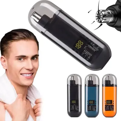 2 in 1 Electric Portable Ear and Nose Hair Trimmer Clipper 2024 Professional Painless Portable