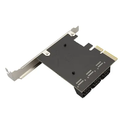 6 Port SATA III to PCIe PCI Express 3.0 4X 6Gbps Expansion Card Adapter for HDD Desktop Workstation