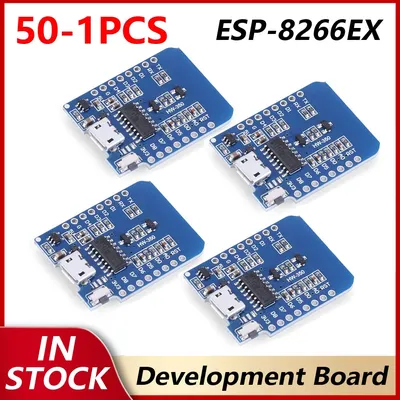 50-1pcs D1 Mini Nodemcu Lua Expansion Board Support OTA Launch Wifi Development Board for Arduino